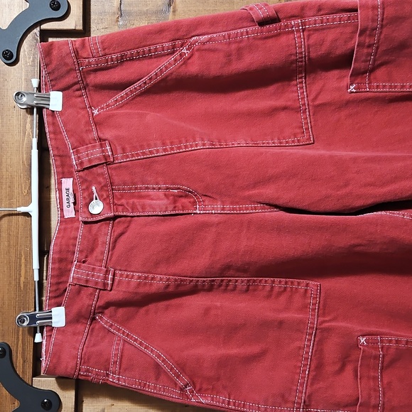 Garage Dani Carpenter Utility Pants In Red Size 7 - Picture 3 of 15